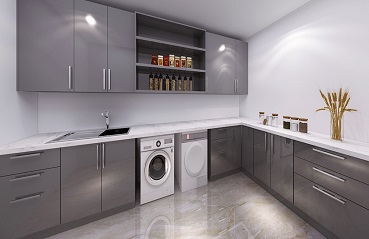 Moderno gabinete de lavandería
